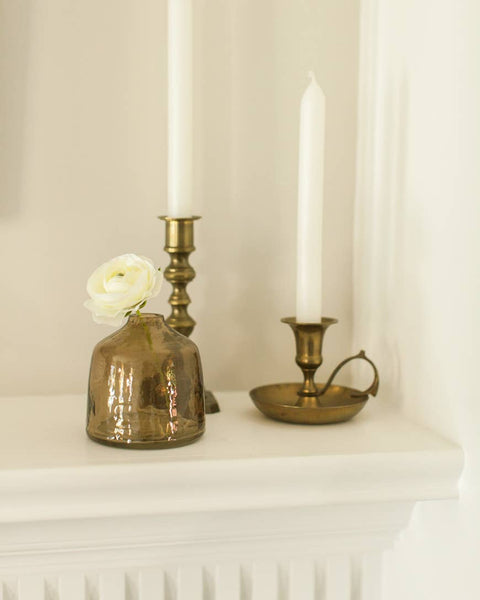 Bella Handblown Hammered Glass Bud Vase