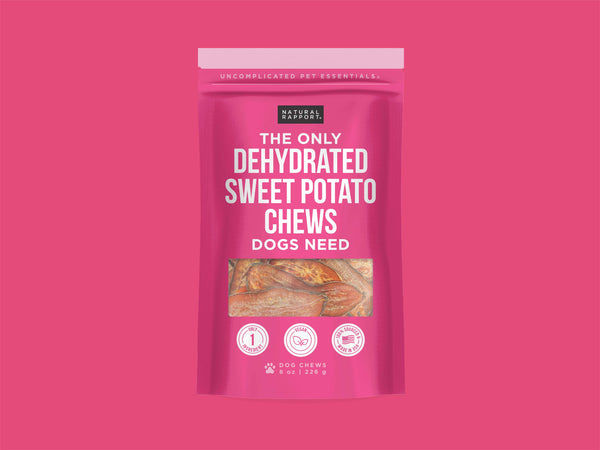 The Only Dehydrated Sweet Potato Chews Dogs Need