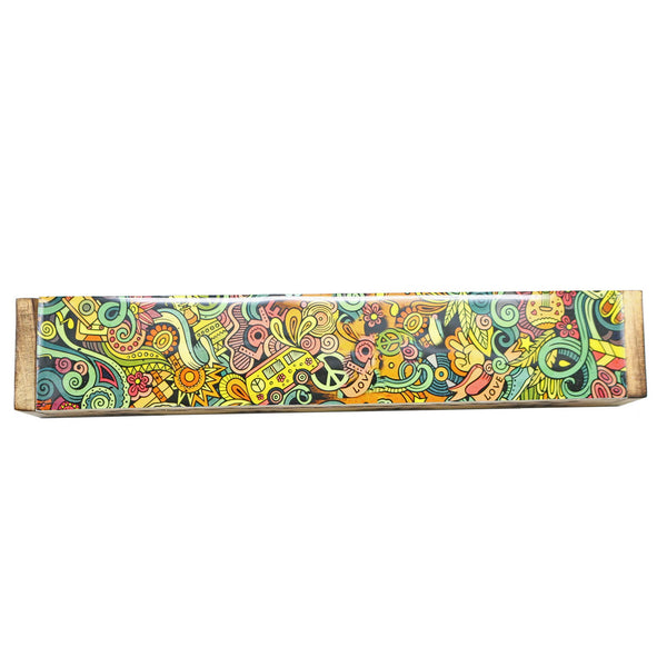 Wooden Incense Burner Box - Love Art