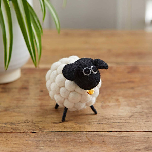 Felt Sheep Ornament - Handmade