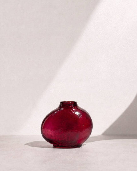 Pebble Handblown Hammered Bud Vase