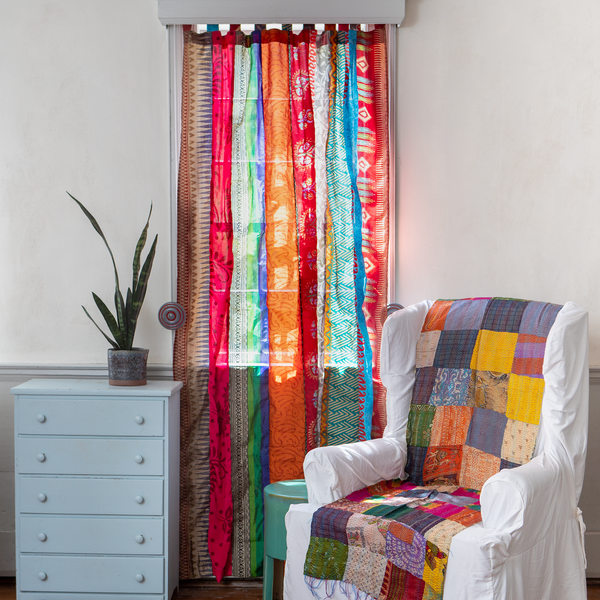 Recycled Sari Curtains