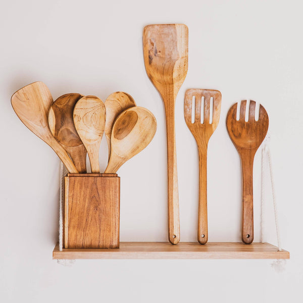 Teak Wood Cooking Utensils