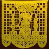 Medium Plastic Day of the Dead Papel Picado Banners – Dozen