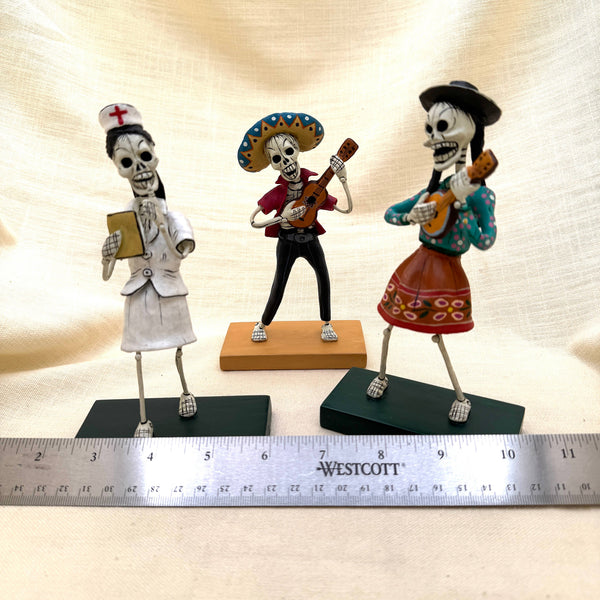   Retablo Style Skeletons on Base, Peru (DBAS)