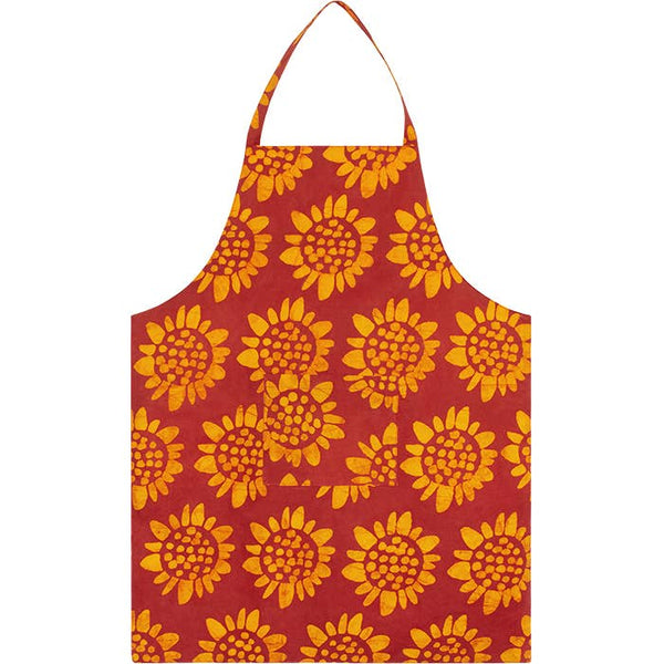 Apron Reversible: Sunflower - Red-Organic