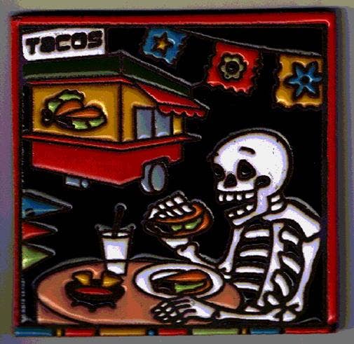 TD-59 Skeleton and Taco Truck