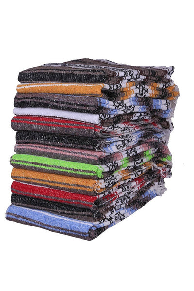 Mexican Falsa Blanket Assorted Colors 51x78"