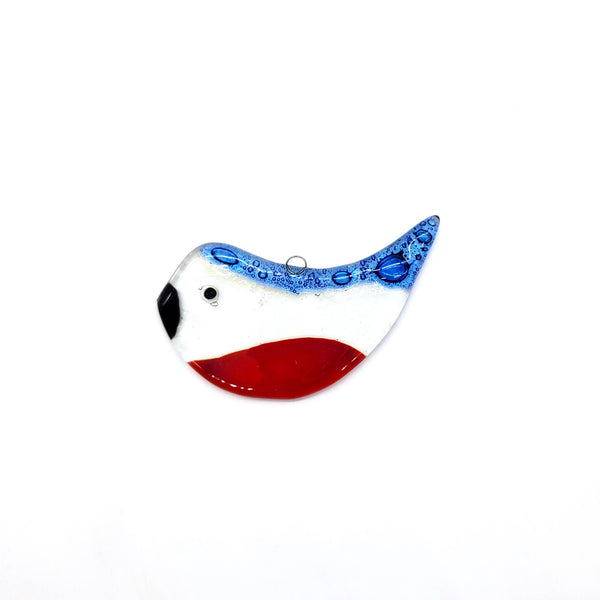 Fused Glass Bird Suncatcher Assorted Colors