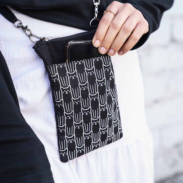 Mini Phone Crossbody - Cat Crossbody - Small Travel Bag