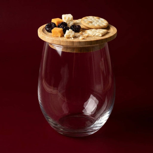 Bamboo Wine Glass Charcuterie Topper