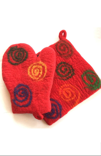 Felt Oven Mitt, Assorted Designs