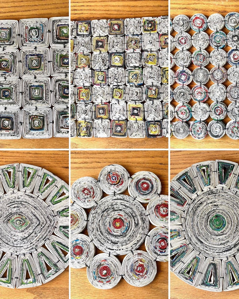 Recycled Paper Trivets by the Lao Disabled Women's Center