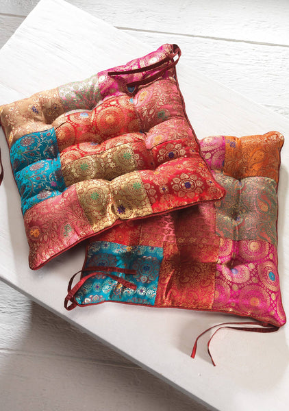 Brocade Patchwork Cushion