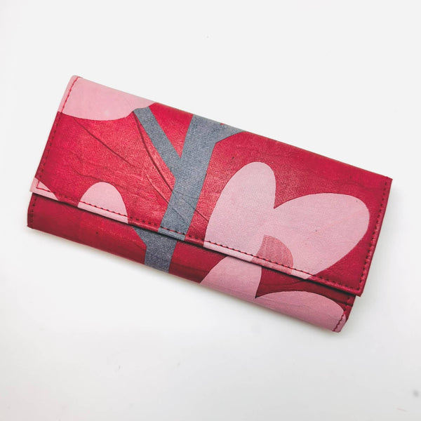 Bhramaputra Wallet - Red Flower