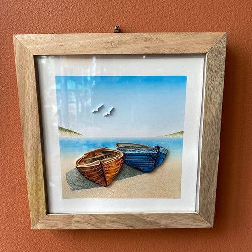 Bimala 6x6 Wood Quilling Card Frame - Handmade