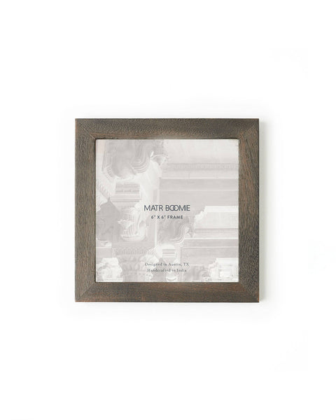 Bimala 6x6 Dark Brown Wood Quilling Card Frame  - Fair Trade