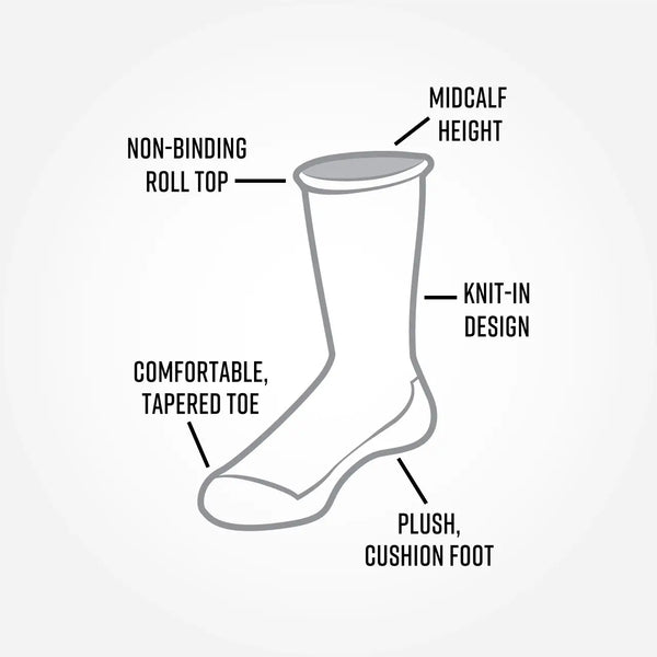 Organic Cotton Cushion Crew Socks