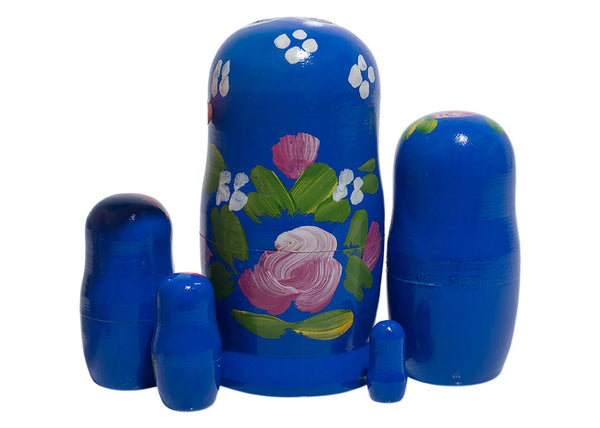 Dark Blue Art Matryoshka Doll 5pc./4"