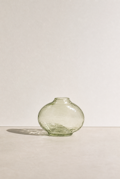 Pebble Handblown Hammered Bud Vase