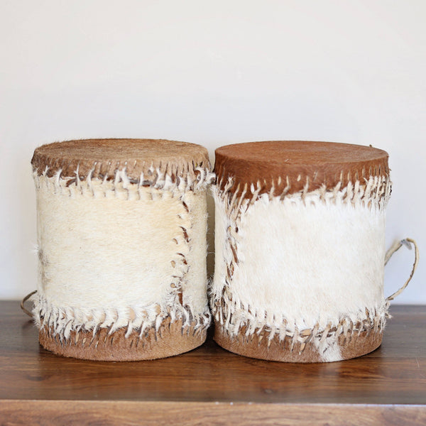 Double Sided Drums: Giraffe Pattern / Small
