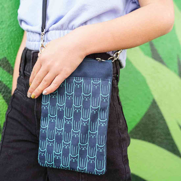 Mini Phone Crossbody - Cat Crossbody - Small Travel Bag