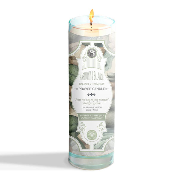 Harmony And Balance Prayer Candle 8"