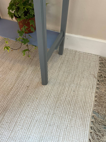 HUSH Hand Loomed Soft Cotton Rug in Muted Colours