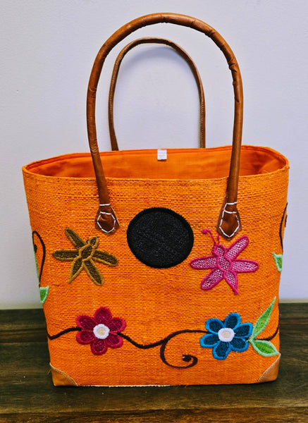 Madagascar Floral Tote Bag: S / Flower
