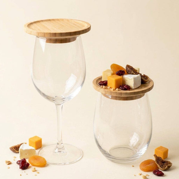Bamboo Wine Glass Charcuterie Topper