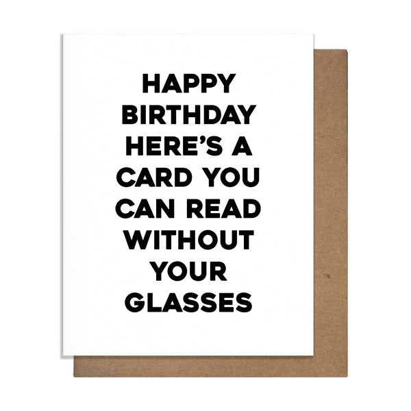 Glasses - Funny Birthday Card