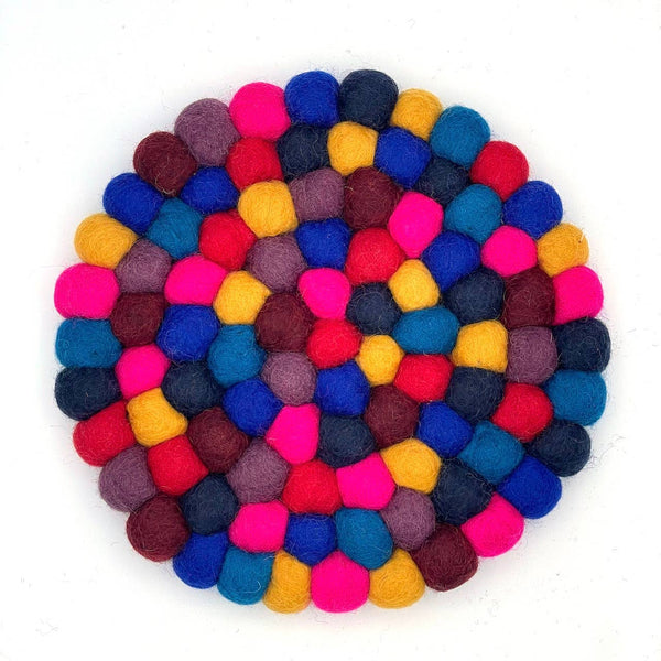 Jeweltone Felt Ball Trivet