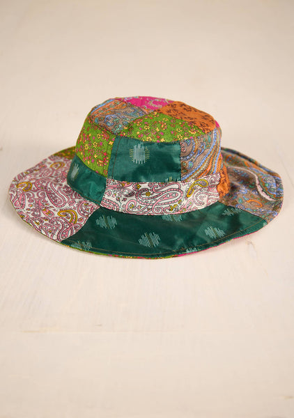 Recyled Sari Patchwork Hat