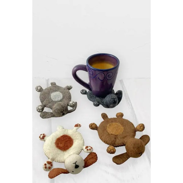3D Felted Dog Coaster