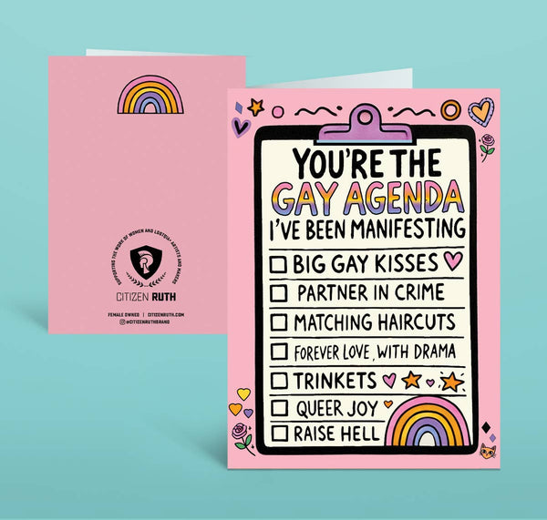 You're the Gay Agenda Card