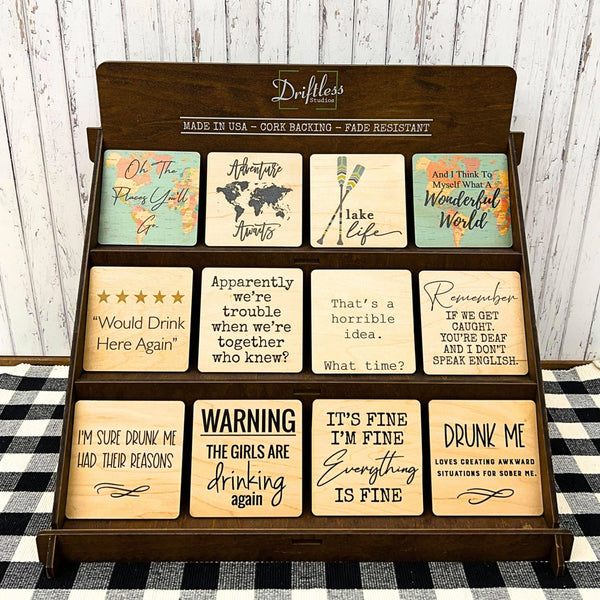 That's A Horrible Idea Funny Wood Bar Coaster