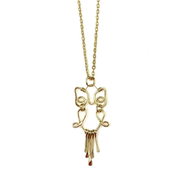 Gold Plated Necklace - Smaller Size Owl