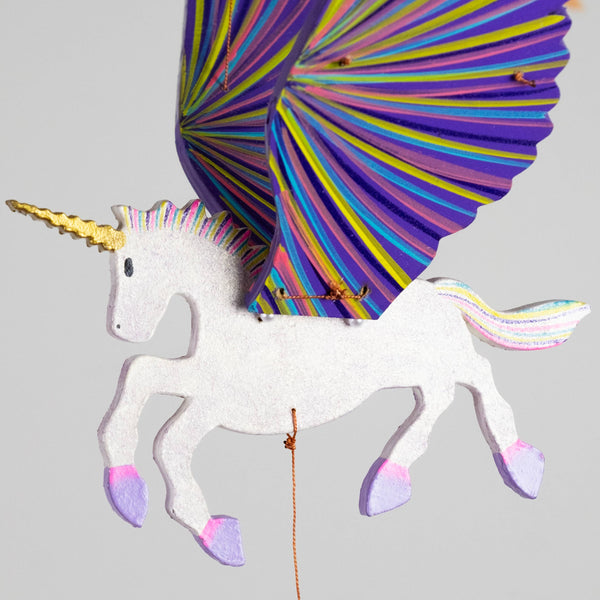 Unicorn Flying Mobile - Purple