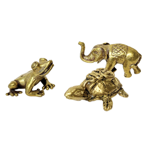 Brass Spirit Animal Mini Statues