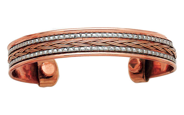 2 Metal Copper w/Magnets Bracelet