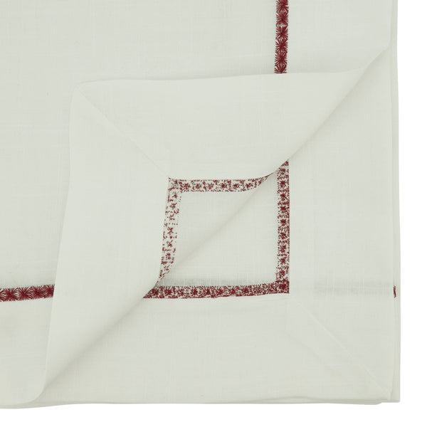 Embroidered Border Tablecloth