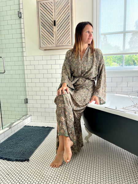 Repurposed Sari Robe