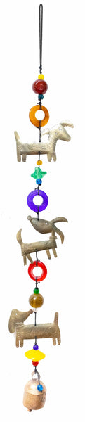 Three Canine'S/Triple/Beads & Bell