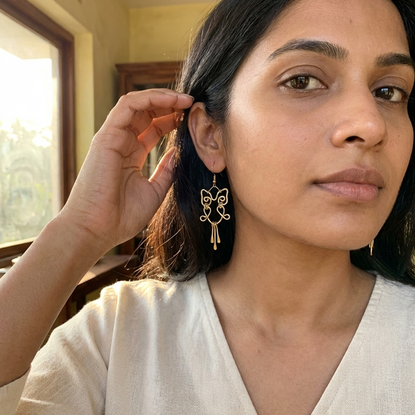 Gold Plated Earrings - Smaller Size Owl