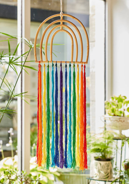 Rainbow Natural Rattan Hanging Decoration