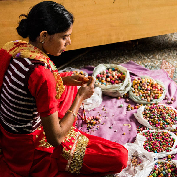 Aasha Kantha Handcrafted  Dangling Beads Earrings