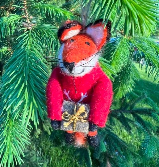 Ornament - Fox with Box