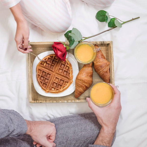 Flourish Natural/White Bed Table Trays