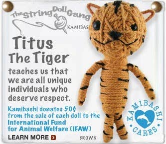 Titus the Tiger String Doll Keychain