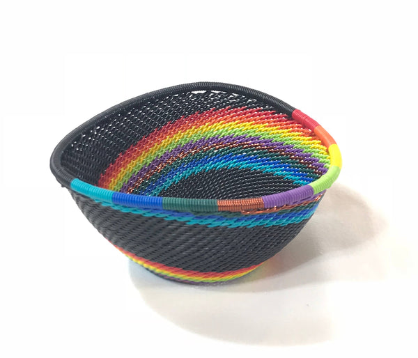 African Rainbow Small Triangle Bowl